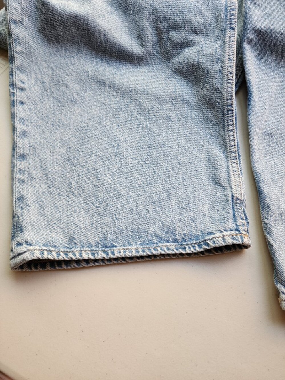 HM Fairfax Baggy Jeans 36x32 Men's Streetwear Grunge Y2K Rigid Denim Light Wash - Picture 10 of 10